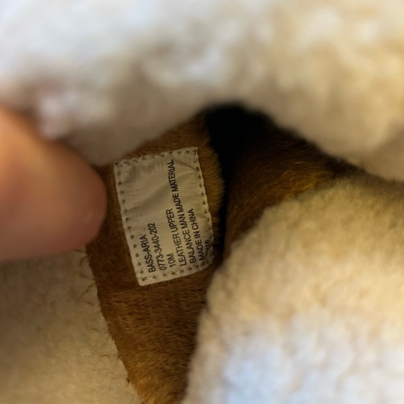 G.H. Bass Aria fold down ankle tan boots suede/leather & sherpa trim Sz-10M. L - Picture 12 of 14